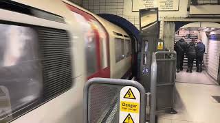 Piccadilly Line 1973 stock departing Leicester Square [upl. by Arluene]