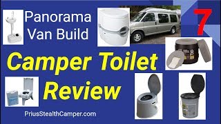 Camper Toilet Review  Van Conversion Build Tour Chevy Express Composting Bathroom Reliance [upl. by Ahen]