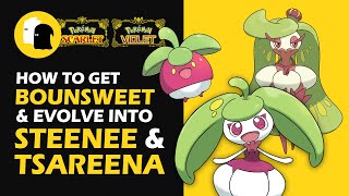 How to Get BOUNSWEET amp Evolve Into STEENEE amp TSAREENA Pokemon Scarlet and Violet [upl. by Einahpehs958]