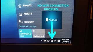 How to fix NO WIFI CONNECTION ON WINDOWS 10 PC COMPUTER [upl. by Angelis]