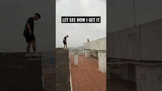 Parkour Training  THE LONGEST ARMJUMP Epic Parkour Move shorts [upl. by Auqinehs110]