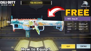 How to Get FREE MX9  Hang 10  How to Equip Cod Mobile 2024 [upl. by Ymeon]