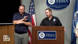 FEMA holds news conference ahead of Hurricane Michael [upl. by Agnew174]