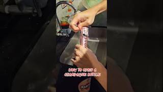 How to open champagne without explodingSubscribes champagne pop viralshorts viralvideo india [upl. by Htebsil424]