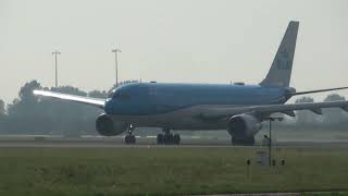 KLM A330 Takeoff Schiphol [upl. by Goeger328]