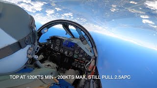 Lockheed F104 INSANE LOOP 10000 FEET [upl. by Suedaht549]