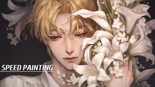 꽃다발 Bouquet Speed Painting  Clip Studio [upl. by Anivlek]