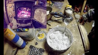 Making my own quicklime and lime putty experiments [upl. by Anerat]