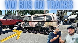 We find a Volkswagen bus on tank tracks [upl. by Sim]