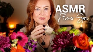 Sleepy ASMR Flower Spa 💐 Whispered 💐 Bottles Petals Personal Attention [upl. by Norreg]