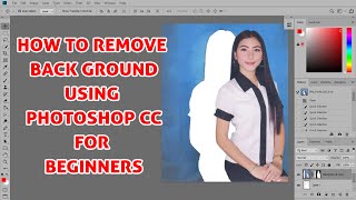 HOW TO REMOVE BACKGROUND USING PHOTOSHOP TAGALOG [upl. by Novihc]