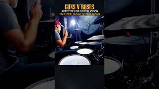 Incredible Band Mashup GUNS N ROSES drumcover milleniummps850 shorts 06 [upl. by Ellenig468]