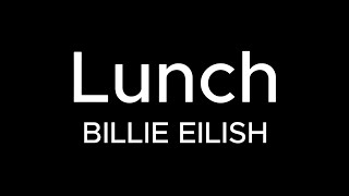 LUNCH  BILLIE EILISH Karaoke Version [upl. by Karub811]