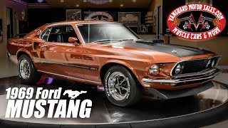 1969 Ford Mustang Mach 1 RCode 428SCJ Drag Pack For Sale Vanguard Motor Sales 2332 [upl. by Aitital]