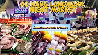 Bu fiyatlar gerçek mi Timsah eti de satıyorlar  Ao Nang Landmark Night Market [upl. by Hildy]