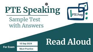 PTE Speaking Read Aloud Practice  Sep 2024  Real Exam Simulation pte ptespeaking [upl. by Assirahc]