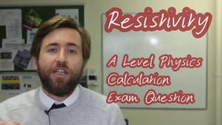 Resistivity  A Level Physics Exam Practice Question  Calculation Question [upl. by Jaine]