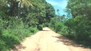 Kenya 139 Road to Twiga Lodge in Diani [upl. by Ysied]