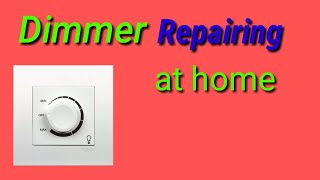 Dimmer Switch Wrirng Light And Fan Control Switch Broken Switch Repairing Urdu Hindi [upl. by Jonny]