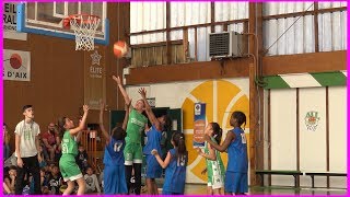 Basket U11F D2 Champ 13 4ième QT U Marseille BB vs Rousset 23 mars 2019 [upl. by Gustavus]