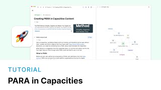 How to Set Up PARA in Capacities [upl. by Iives275]