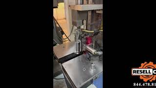 Hannifin Hydraulic CFrame Press with Custom Pneumatic Broach Fixture [upl. by Damali]