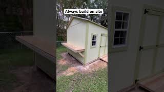 10x12 Storage Shed not from home depot Built on site custom shed sheshed backyard [upl. by Anoirtac41]