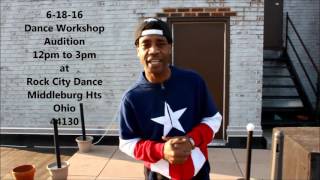 6 18 16 Legendary Choreographer Todd Sams Dance Workshop Audition  Rock City Dance Studio Middlebu [upl. by Luciana]