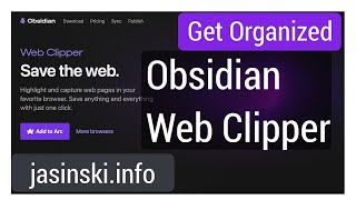 Obsidian Webclipper [upl. by Eanore]