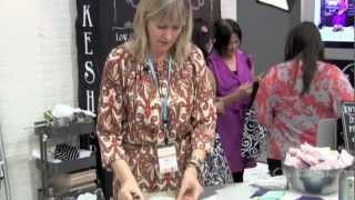 How to sew the Moda Honeycomb PreCut  Lissa Alexander at 2013 QuiltCon [upl. by Nyrahs]