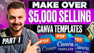 How I Earn 1000Week with Canva Templates – Full Tutorial [upl. by Aicirtak]