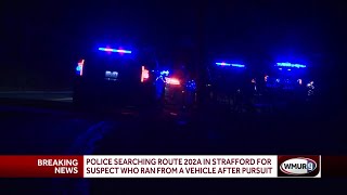 Police searching Route 202A in Strafford for man who ran from vehicle police say [upl. by Sarge]