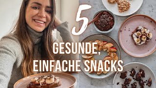 5 gesunde einfache und leckere Snacks  Linis Bites [upl. by Keraj]