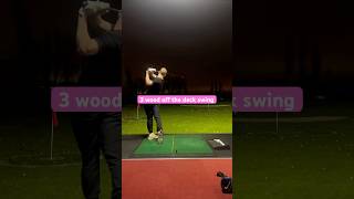 13 handicap 3 wood off the deck swing golf [upl. by Nelluc]