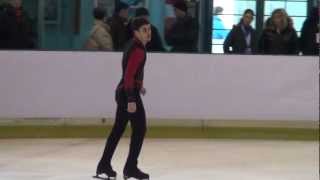 European Championships 20132401 Practice Javier FERNANDEZ [upl. by Shultz671]