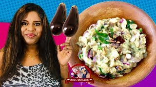 யாழ்பாணத்து சுவை மிக்க சுட்ட கத்திரிக்காய் சம்பல்  Eggplant Sambal  Baked Aubergine Salad [upl. by Templia495]