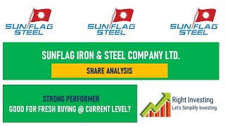 Is Sunflag Iron amp Steel Good Buy at Current Price   SISCL Share Analysis  Right Investing [upl. by Auoz]