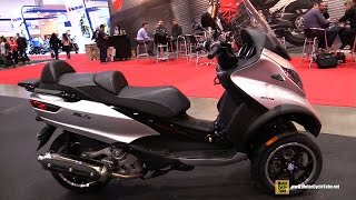 2016 Piaggio MP3 500 Three Wheel Scooter  Walkaround  2016 Toronto Motorcycle Show [upl. by Camroc]