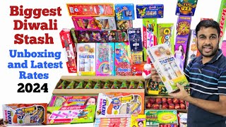 Latest Crackers Price List 2024  Cheapest Crackers Market  Diwali stash 2024  Nagpal and sons [upl. by Anasus]