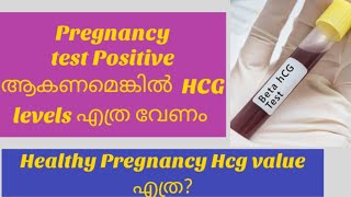 Hcg Levels for Healthy Pregnancy Malayalam [upl. by Airtened]