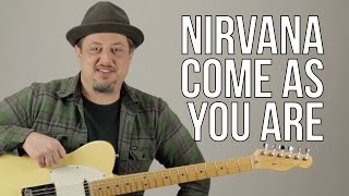 Nirvana  Come As You Are  Guitar Lesson  How to Play on guitar  Kurt Cobain [upl. by Anahs]