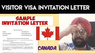 How To Write Invitation Letter For Canada। Visitor Visa। Sample Letter।। [upl. by Roede685]