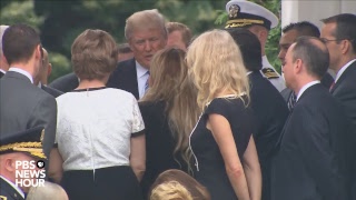 President Trump takes part in Memorial Day ceremony at Arlington National Cemetery [upl. by Seligmann]