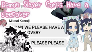 Demon Slayer Have A Sleepover  Demon Slayer Text Story [upl. by Parik568]