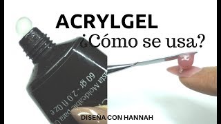 ACRYLGEL  POLY GEL ¿CÓMO SE APLICA [upl. by Malchus723]