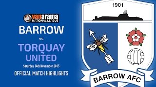 201516 BARROW v Torquay United [upl. by Yates]