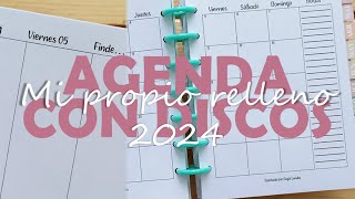 🎀📔 Relleno de agenda 2024 DISPONIBLE PARA TI  scrapbooking planner [upl. by Gnouc125]