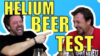 Helium Beer Test  Helium Infused Beer  Short Version with English Subtitles [upl. by Daggett560]