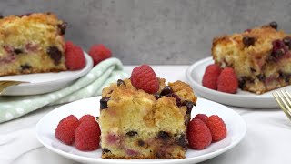 Raspberry Dark Chocolate Chips amp Crumb Cake combine for a perfect combination [upl. by Draper]