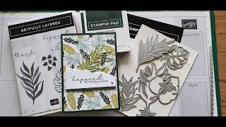 Stampin Up  Artfully Composed DSP  Collard Crafts [upl. by Neve]